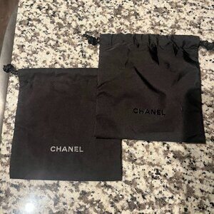 Two Authentic Chanel Pouches Gift Bags